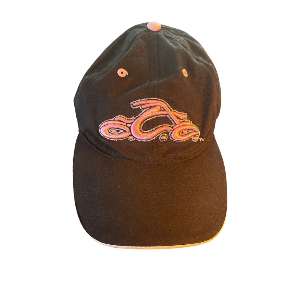 Orange County Choppers Motorcycle Hat Black‎ Pink Accents Baseball Cap